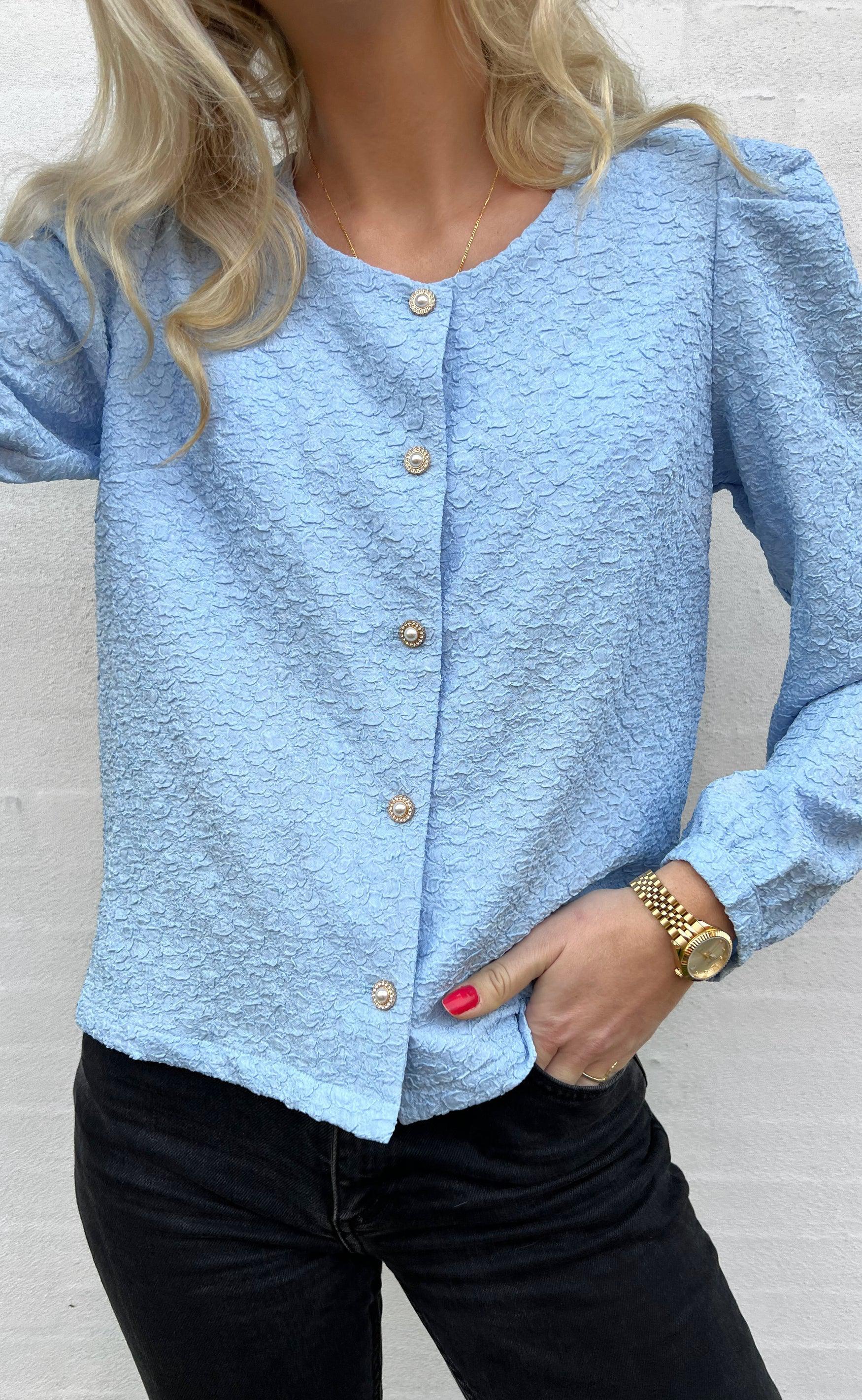 Say INA Copenhagen Bluse - Cati - Light Blue