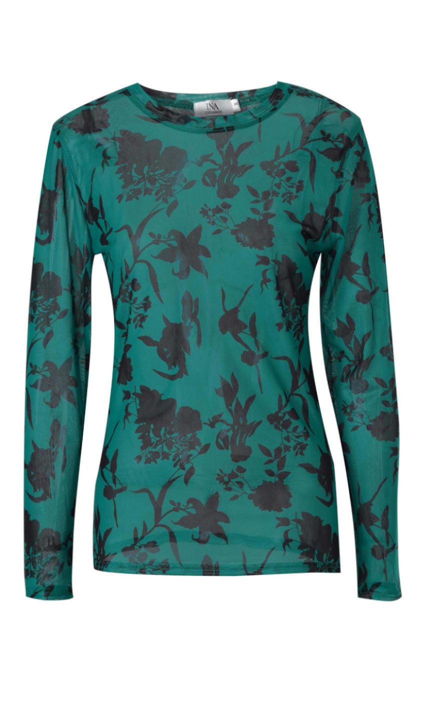 Say INA Copenhagen Bluse - Claura - Green Leaf
