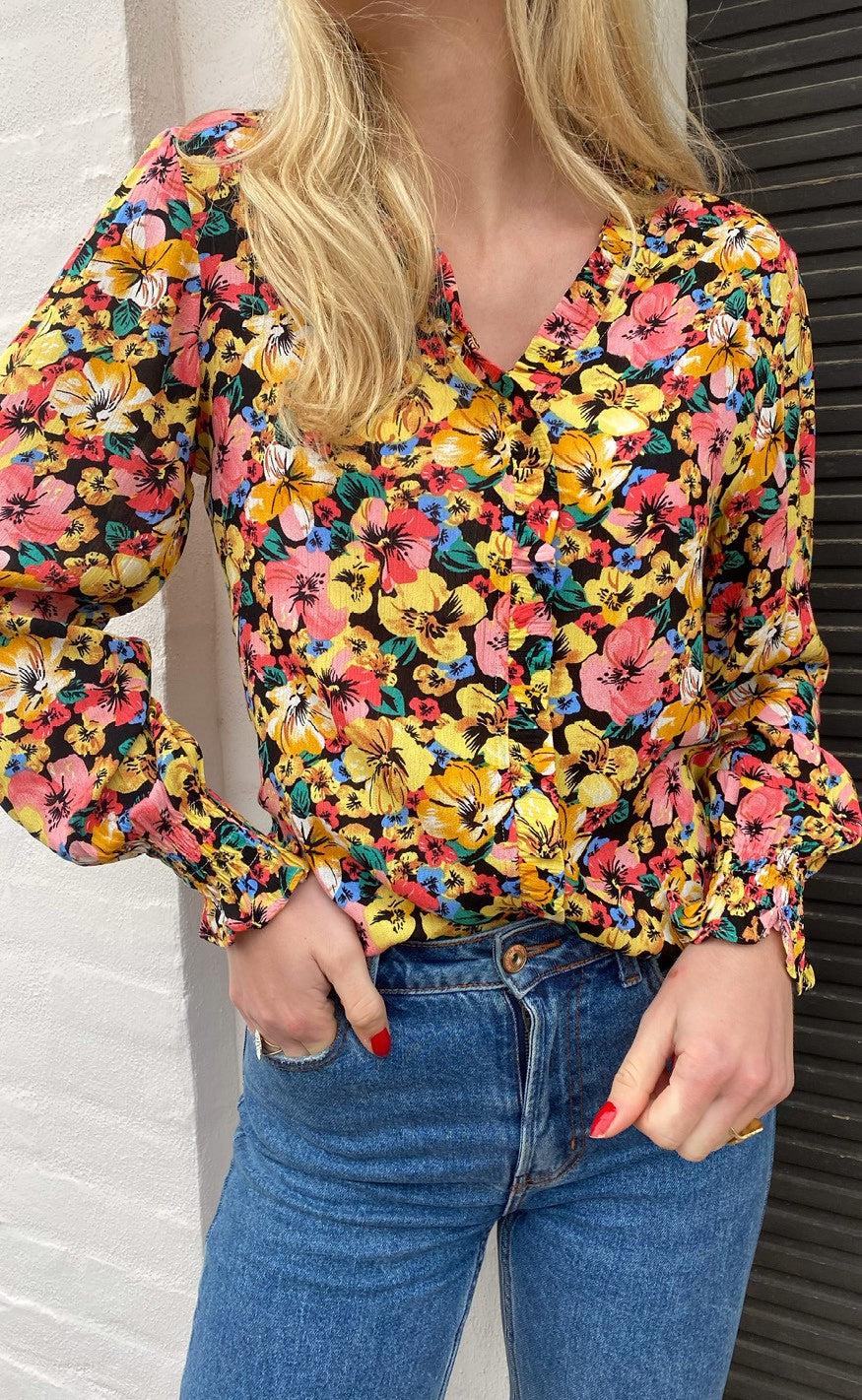 Say INA Copenhagen Bluse - Mali - Flower Garden