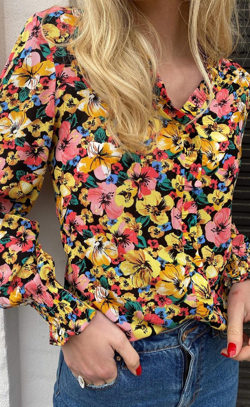 Say INA Copenhagen Bluse - Mali - Flower Garden
