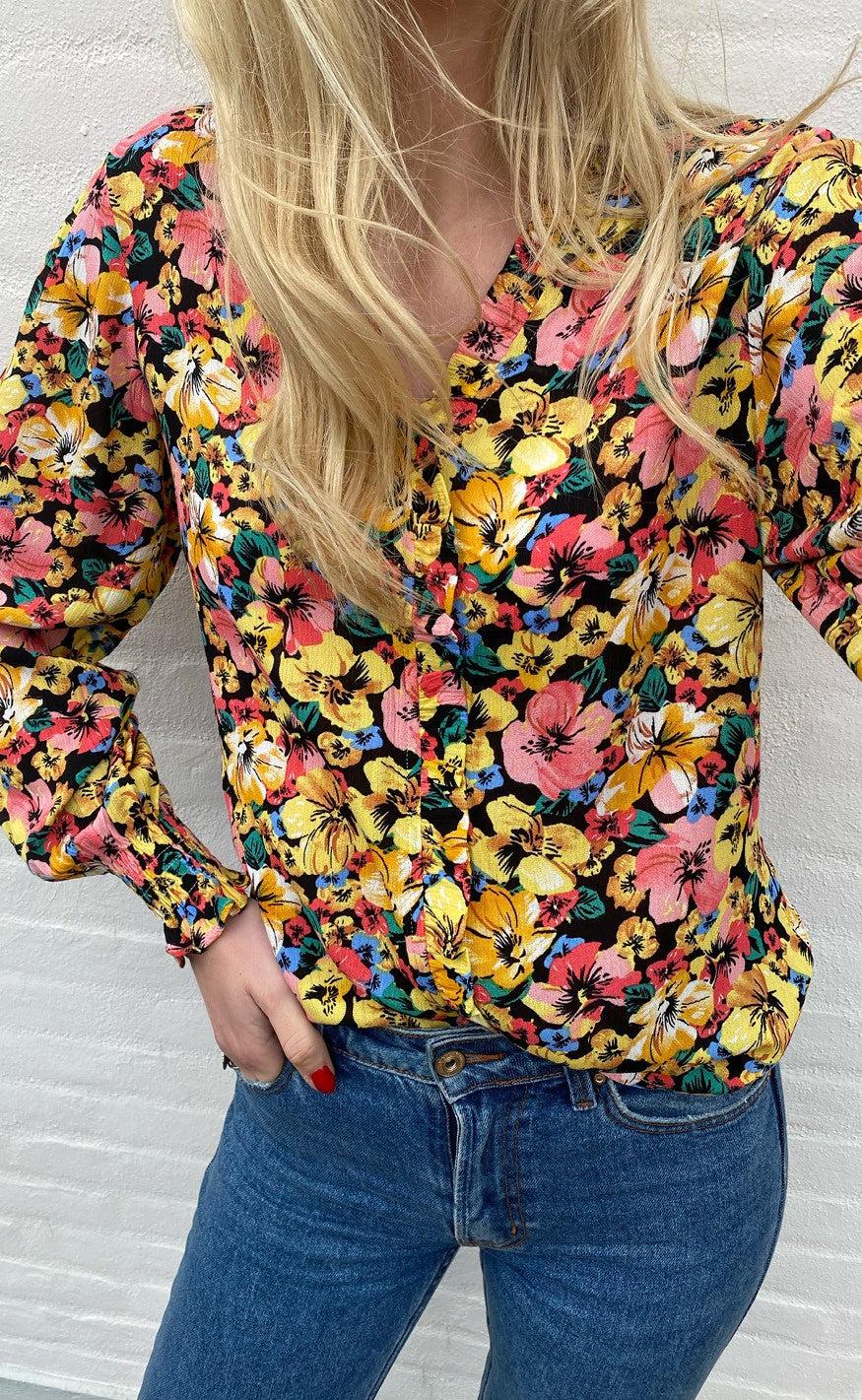 Say INA Copenhagen Bluse - Mali - Flower Garden