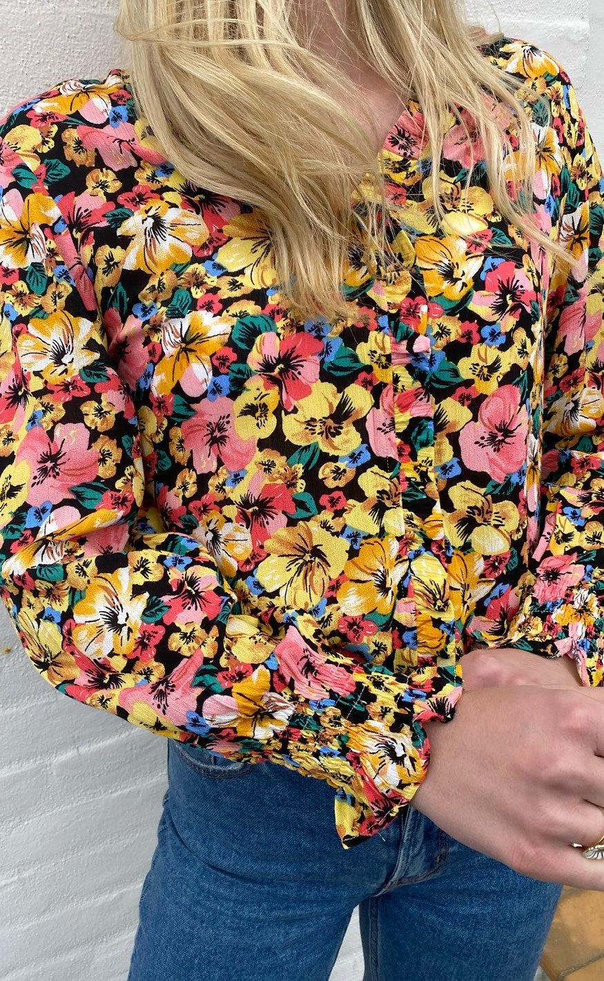 Say INA Copenhagen Bluse - Mali - Flower Garden