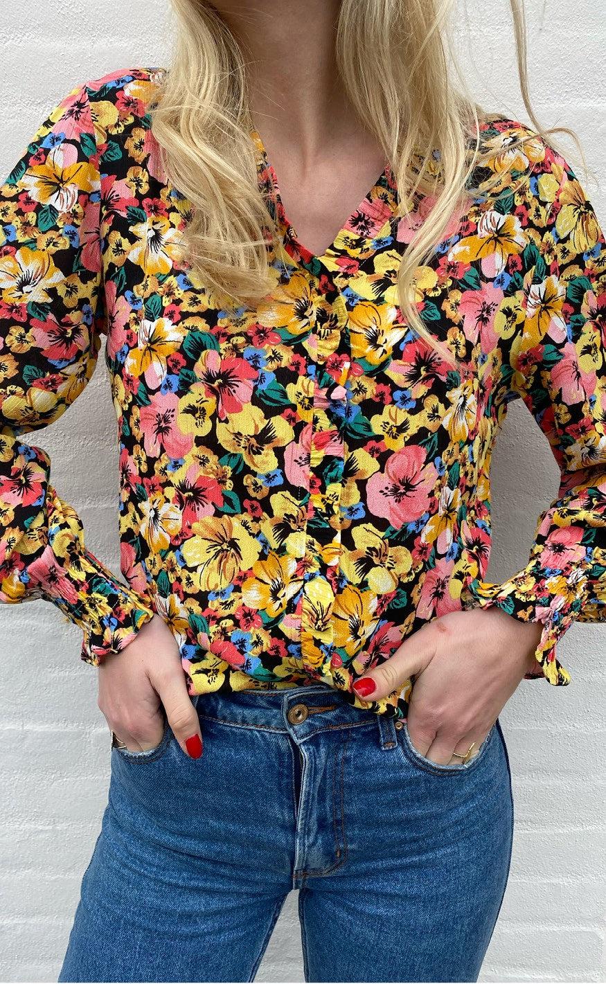 Say INA Copenhagen Bluse - Mali - Flower Garden