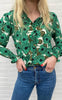 Say INA Copenhagen Bluse - Mali - Green Flower