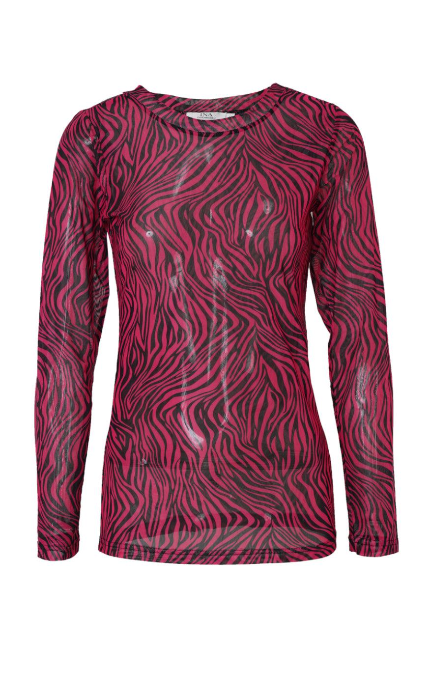 Say INA Copenhagen Bluse - Sofia - Pink Zebra