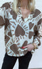 Say INA Copenhagen Bluse - Vera - Brown Heart