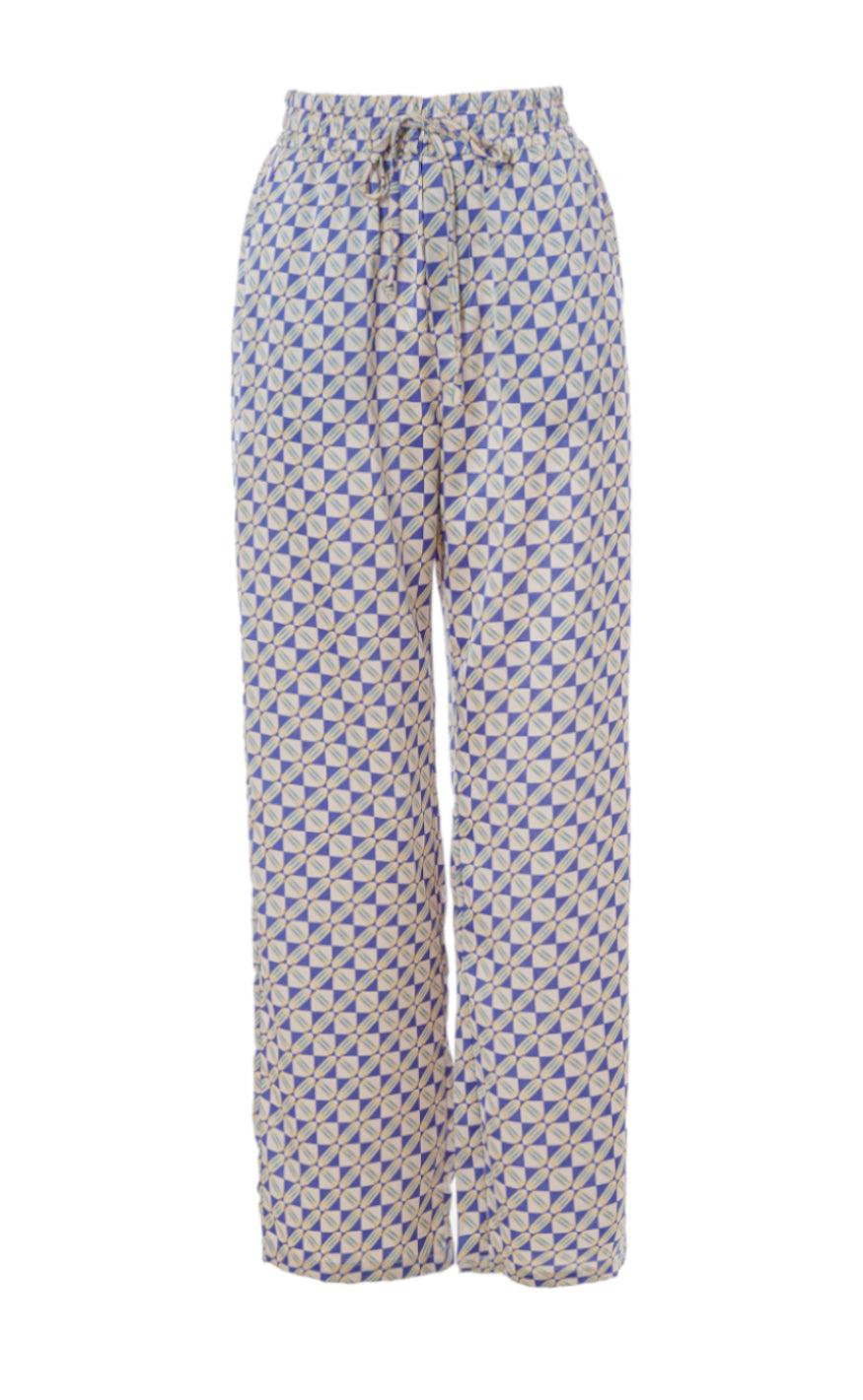 Say INA Copenhagen Bukser - Ida - Graphic Blue
