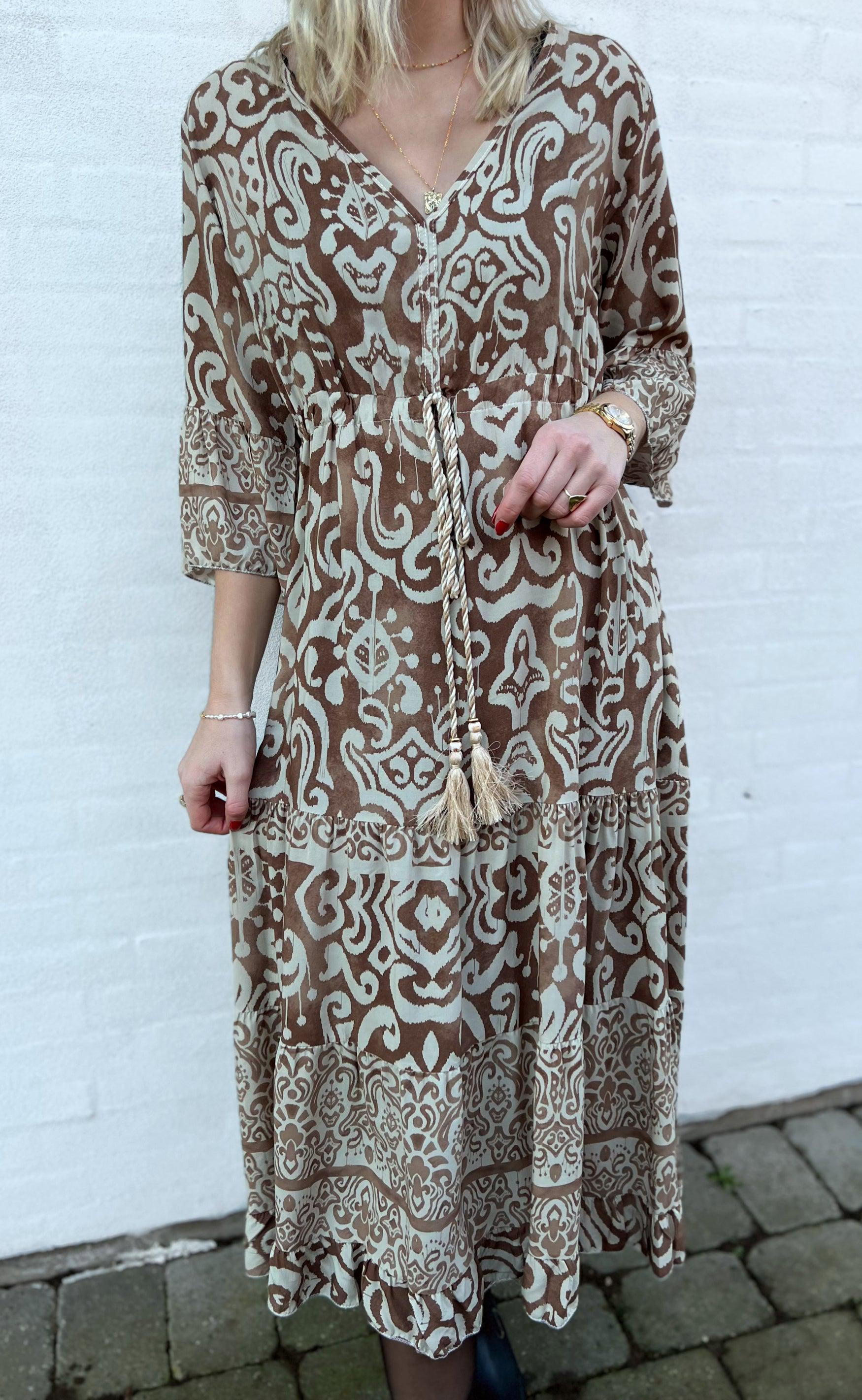 Say INA Copenhagen Kjole - Angelina - Brown / Beige
