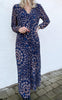 Say INA Copenhagen Kjole - Aya Plisse - Navy / Brown