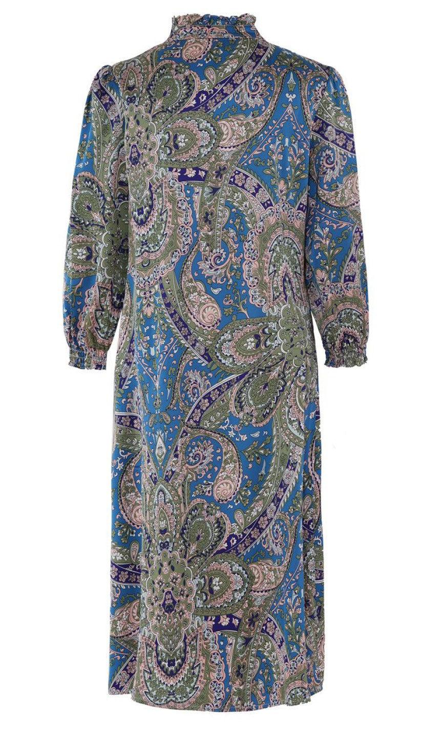 Say INA Copenhagen Kjole - Camilla - Blue Paisley