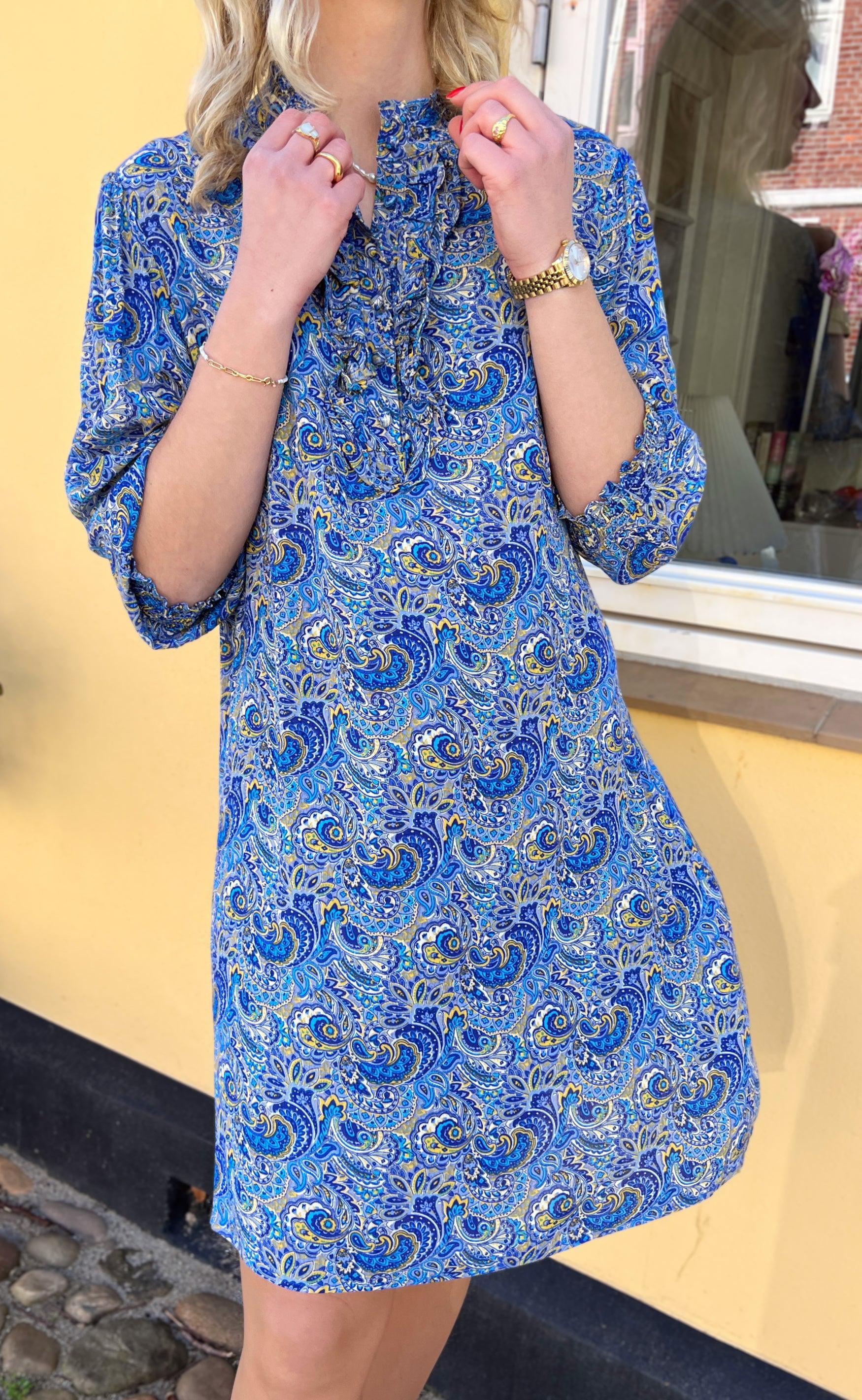 Say INA Copenhagen Kjole - Camilla - New Blue Paisley