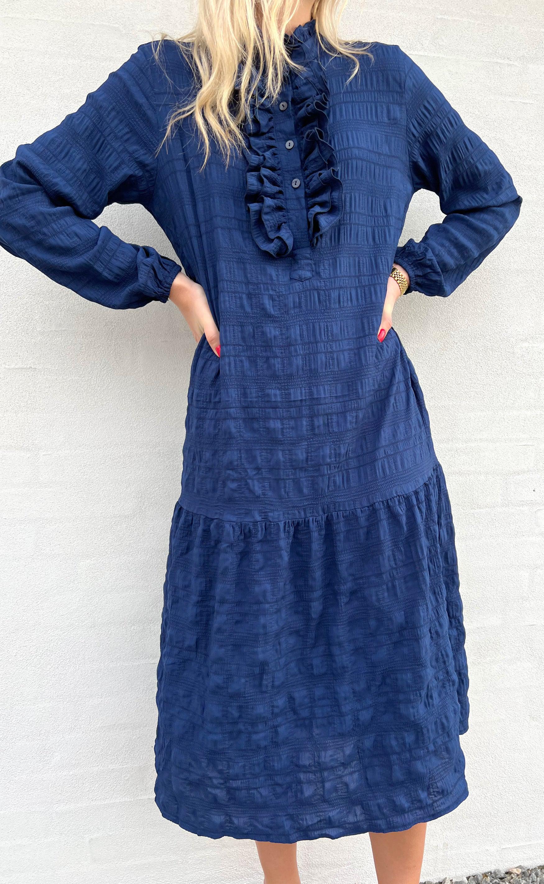 Say INA Copenhagen Kjole - Cecilia - Dark Blue