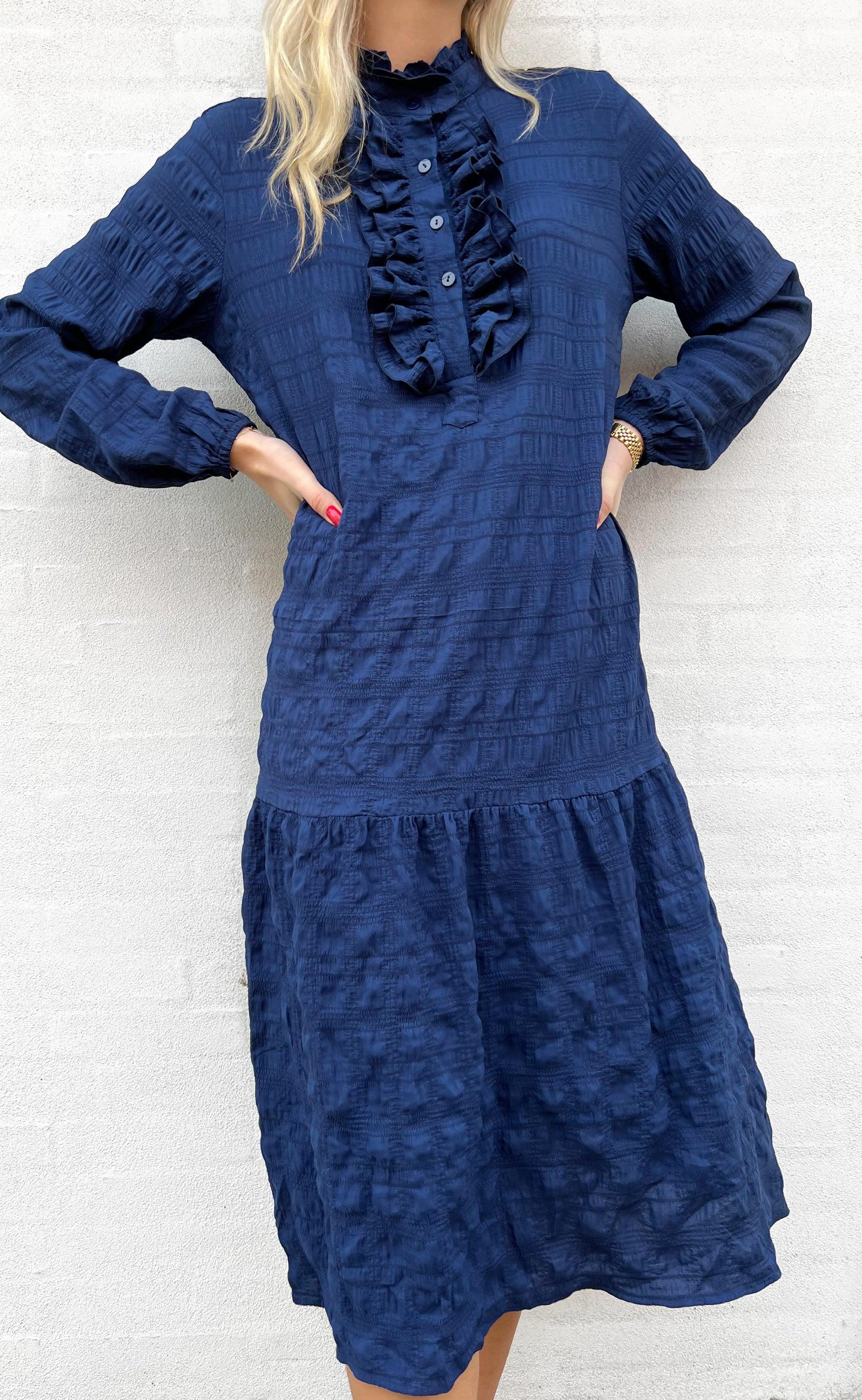 Say INA Copenhagen Kjole - Cecilia - Dark Blue