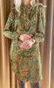 Say INA Copenhagen Kjole - Cilla - Green/Orange