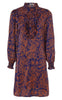 Say INA Copenhagen Kjole - Cilla - Navy/Orange