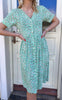 Say INA Copenhagen Kjole - Clara - Mint Green Flower