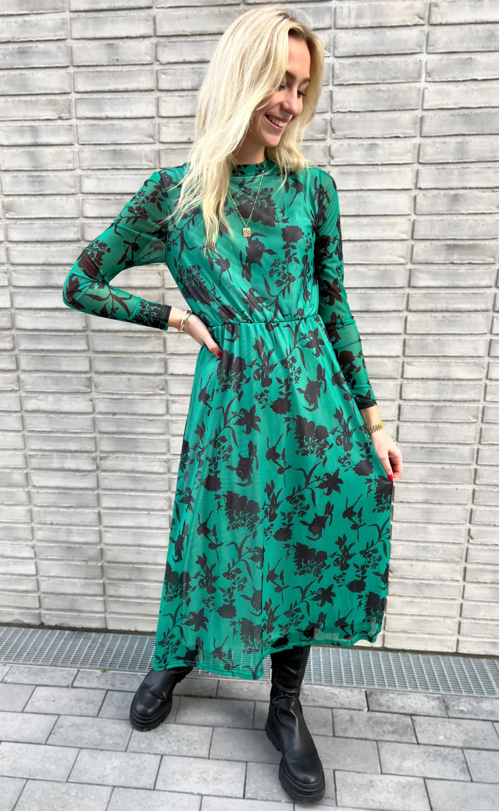 Say INA Copenhagen Kjole - Claura - Green Leaf