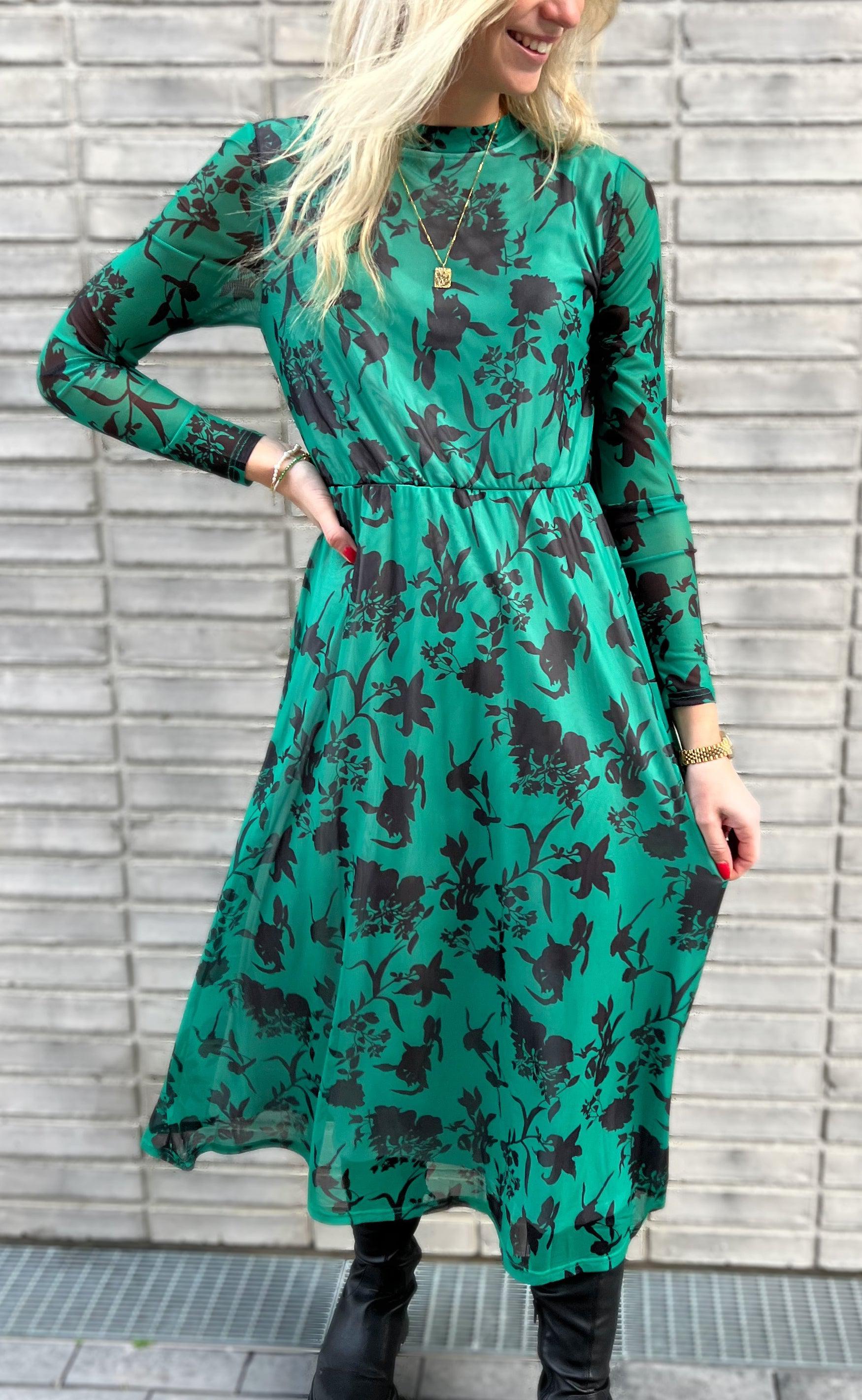 Say INA Copenhagen Kjole - Claura - Green Leaf