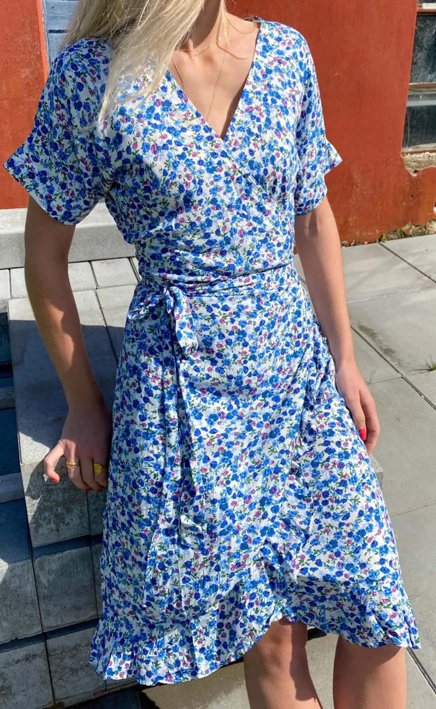 Say INA Copenhagen Kjole - Ella - Blue Flower