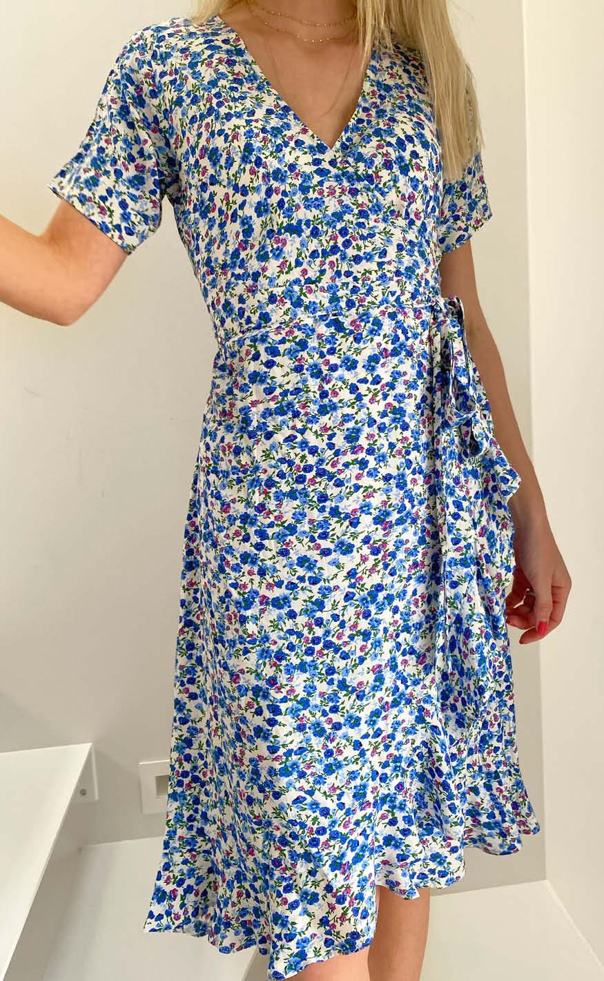 Say INA Copenhagen Kjole - Ella - Blue Flower