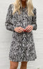 Say INA Copenhagen Kjole - Emma - White / Black Zebra
