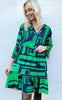 Say INA Copenhagen Kjole - Fenja - Green / Navy