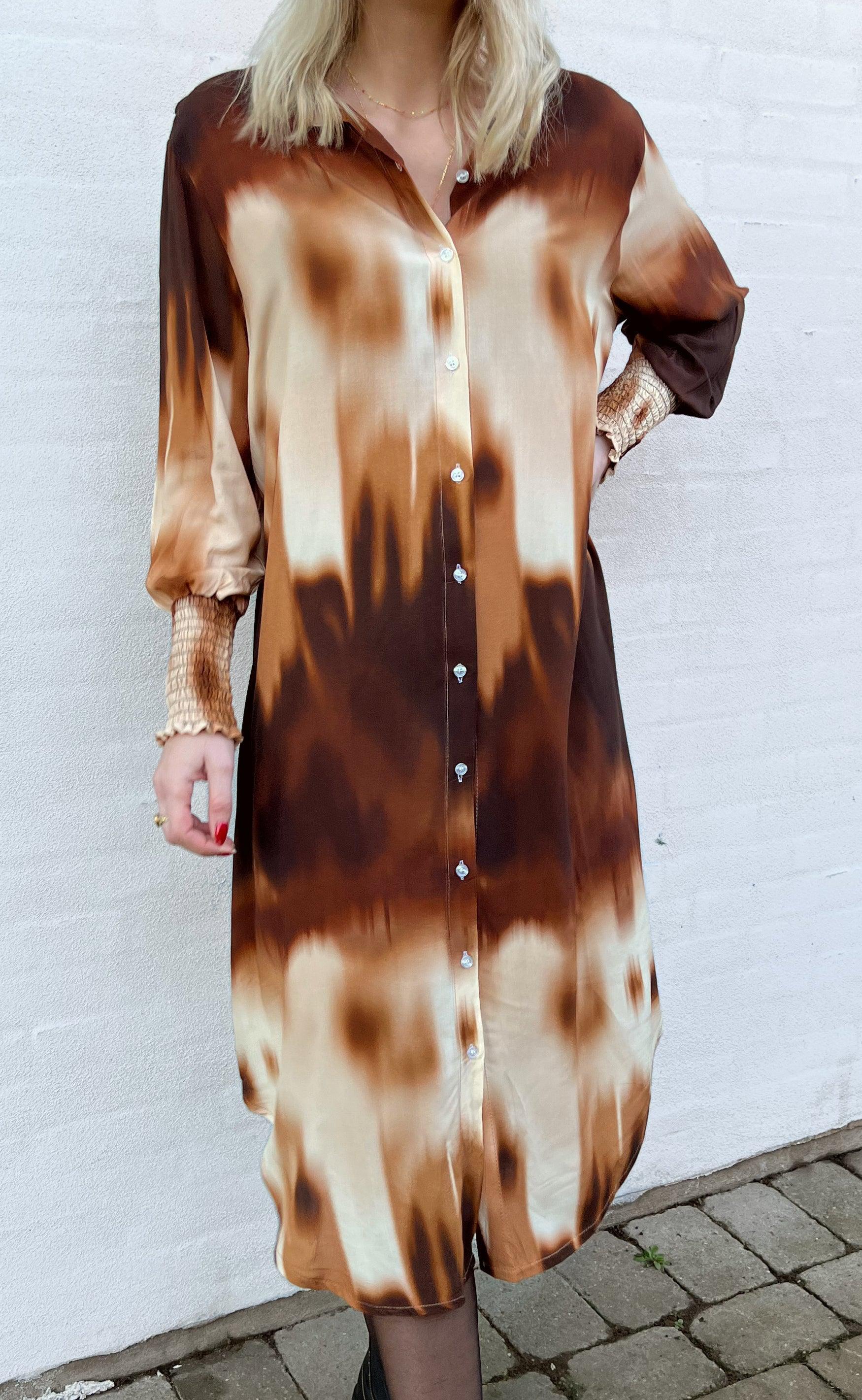 Say INA Copenhagen Kjole - Fransisca - Brown Dip Dye