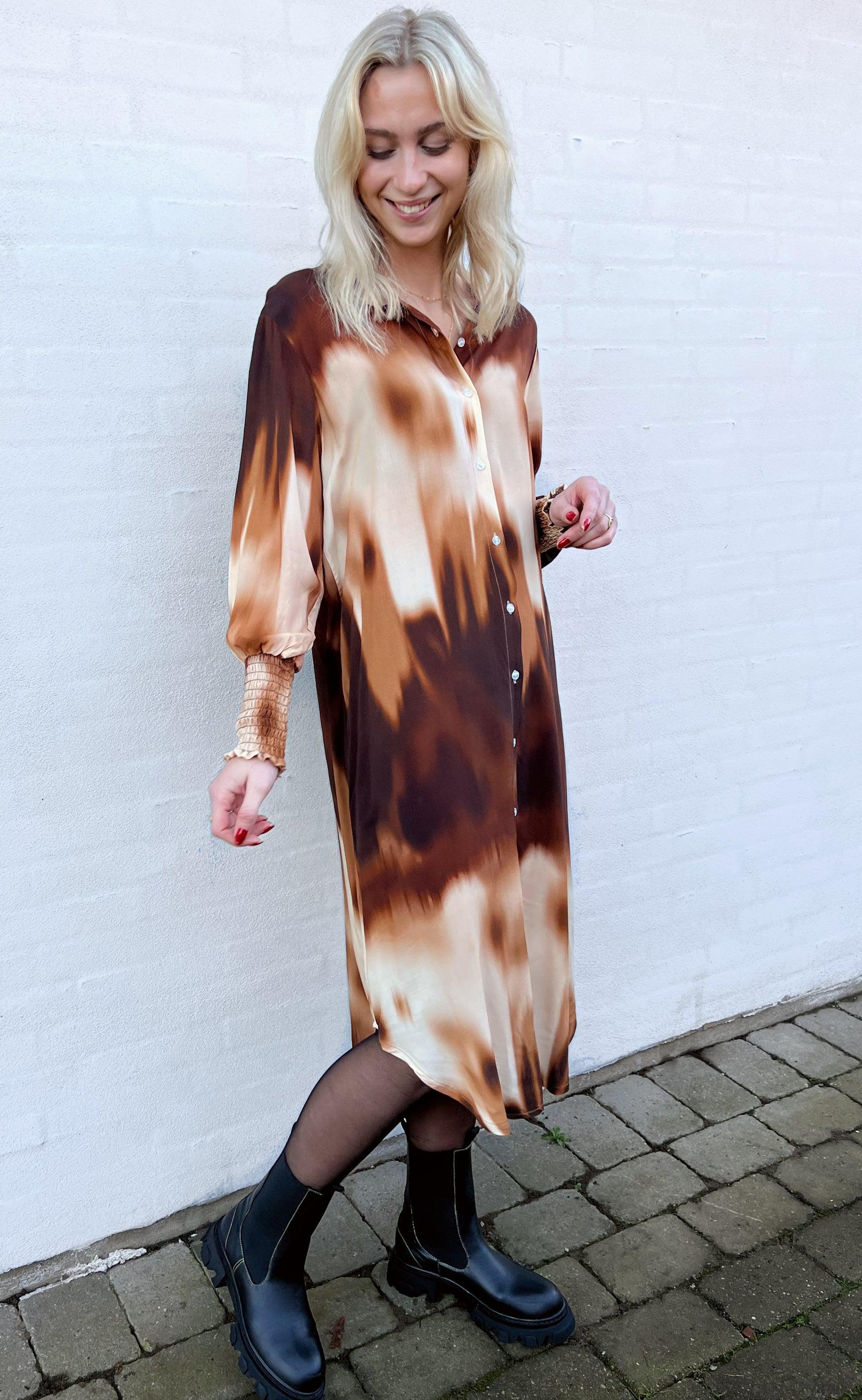 Say INA Copenhagen Kjole - Fransisca - Brown Dip Dye