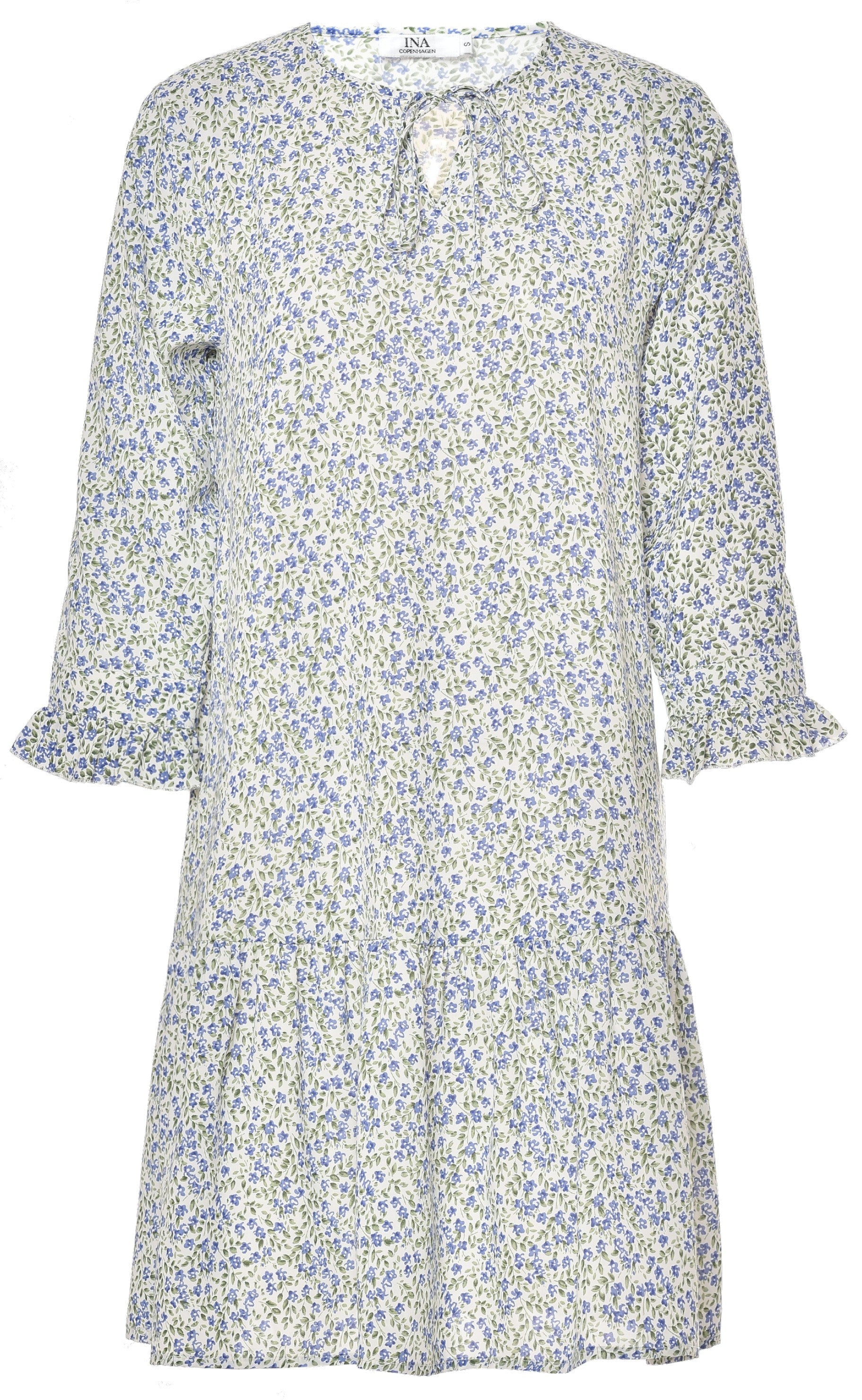 Say INA Copenhagen Kjole - Freja - Blue Flower