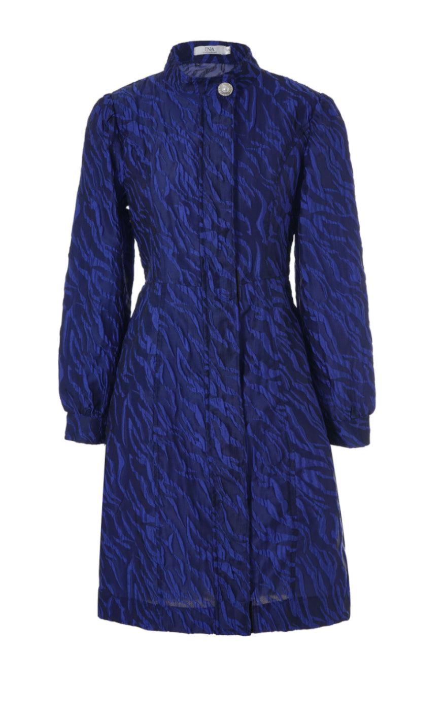 Say INA Copenhagen Kjole - Ines - Blue Zebra