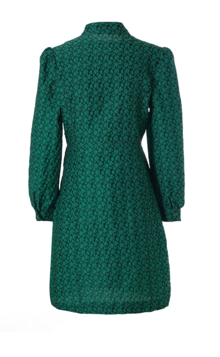 Say INA Copenhagen Kjole - Ines - Green Flower