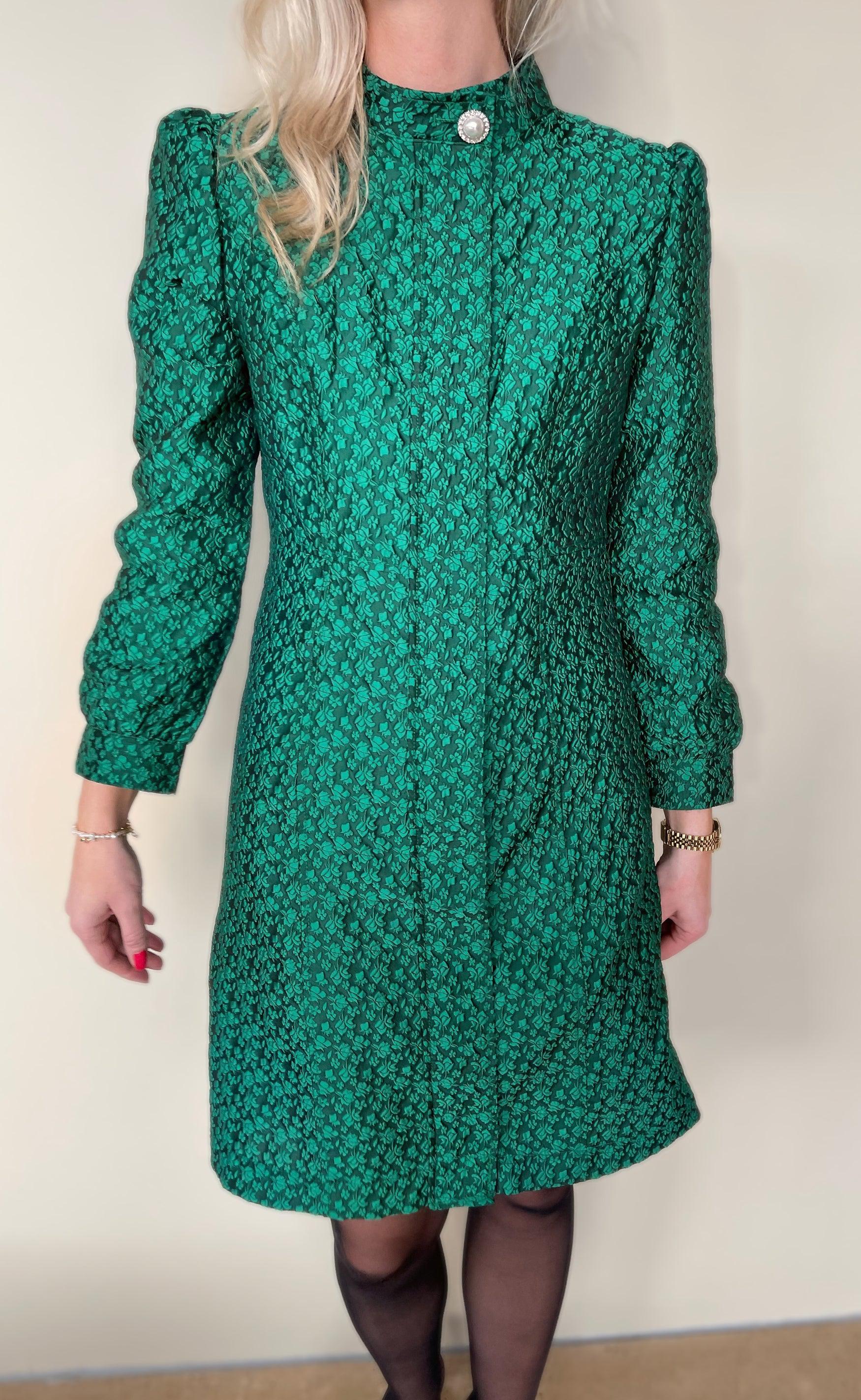 Say INA Copenhagen Kjole - Ines - Green Flower