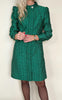 Say INA Copenhagen Kjole - Ines - Green Flower