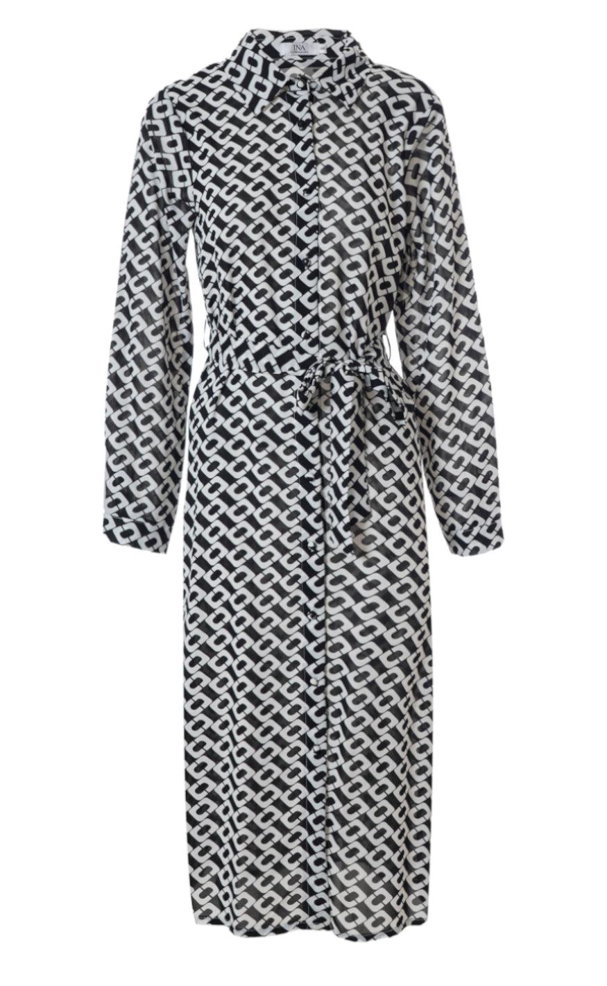 Say INA Copenhagen Kjole - Isa - Black Square