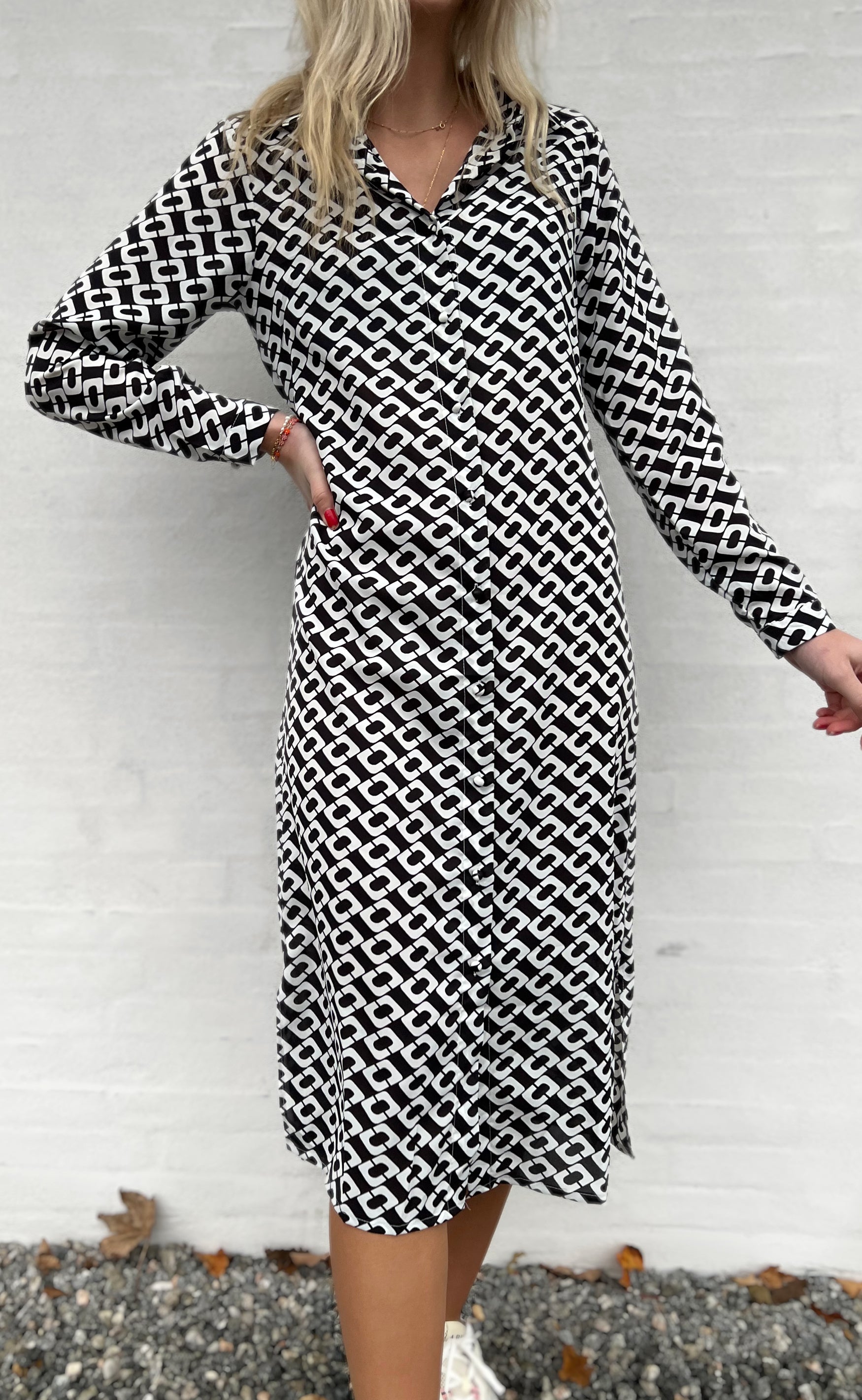 Say INA Copenhagen Kjole - Isa - Black Square