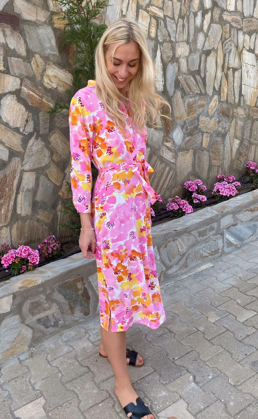 Say INA Copenhagen Kjole - Isabella - Tropical Flowers