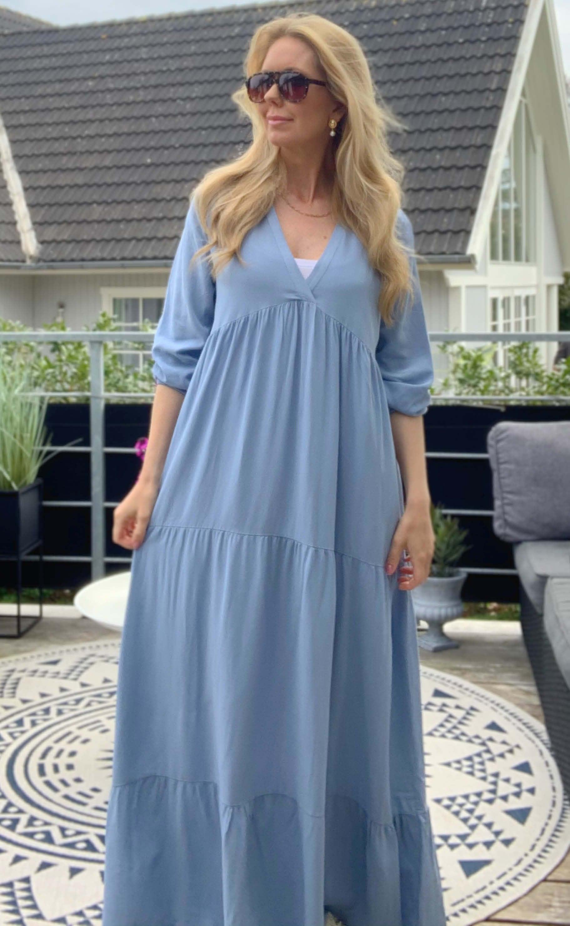 Say INA Copenhagen Kjole - Laura - Dusty Blue