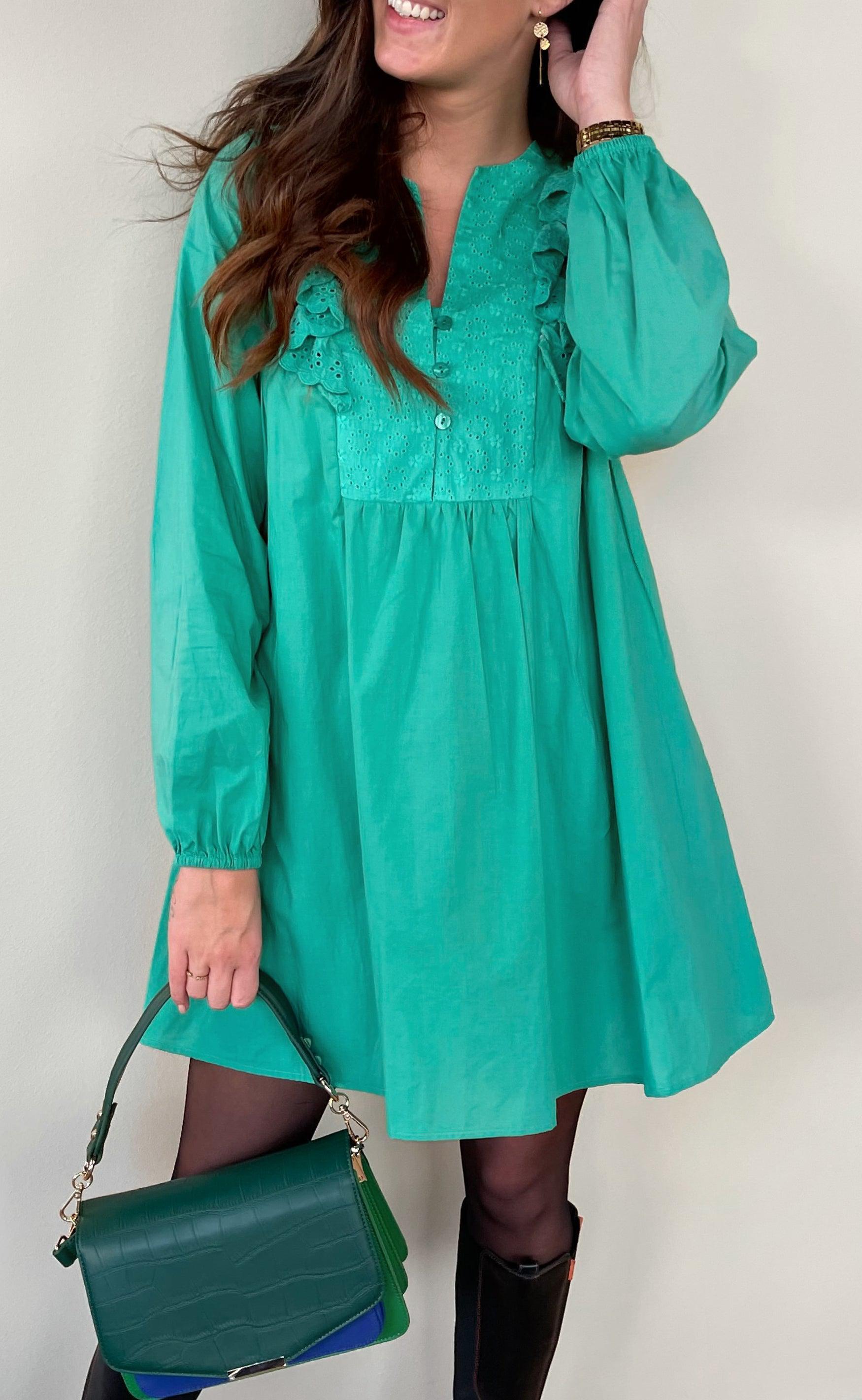 Say INA Copenhagen Kjole - Maya - Green