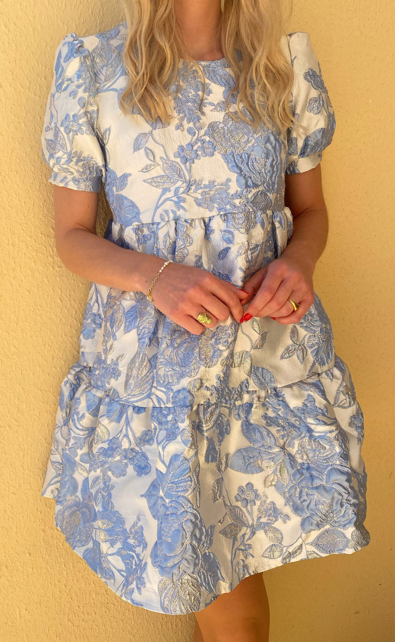 Say INA Copenhagen Kjole - Melanie - Blue w. Lurex