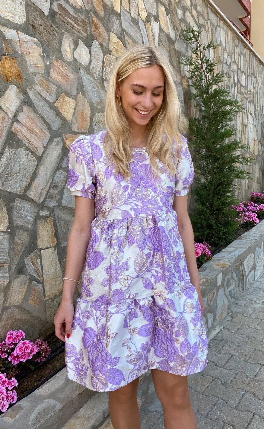 Say INA Copenhagen Kjole - Melanie - Purple w. Lurex