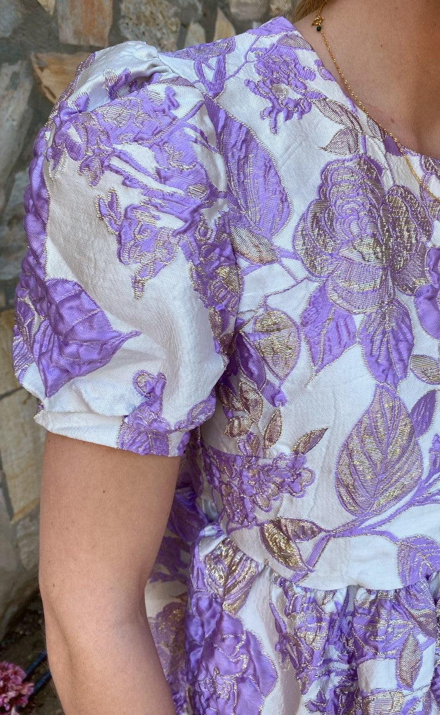 Say INA Copenhagen Kjole - Melanie - Purple w. Lurex
