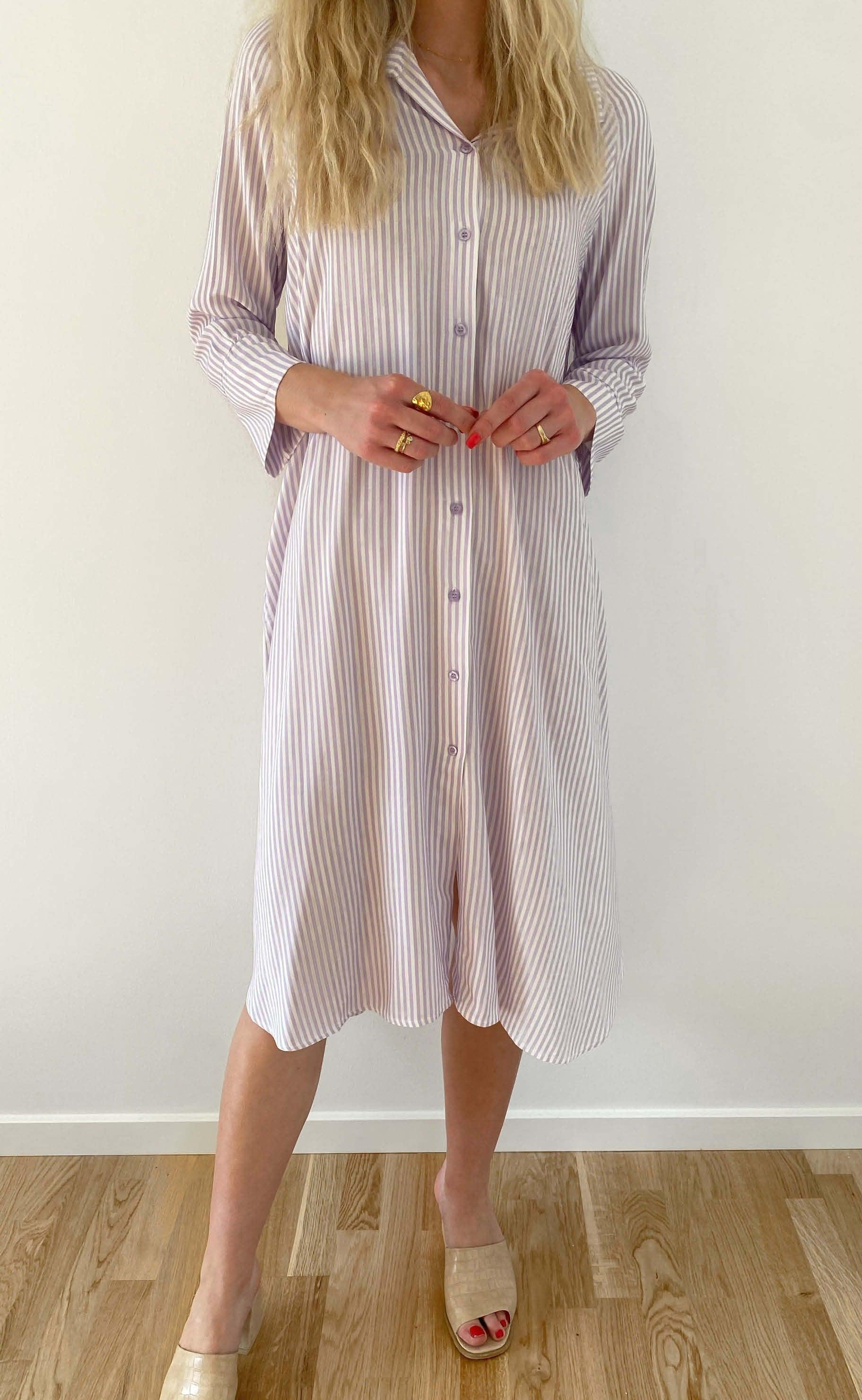 Say INA Copenhagen Kjole - Molly - Purple Stripe