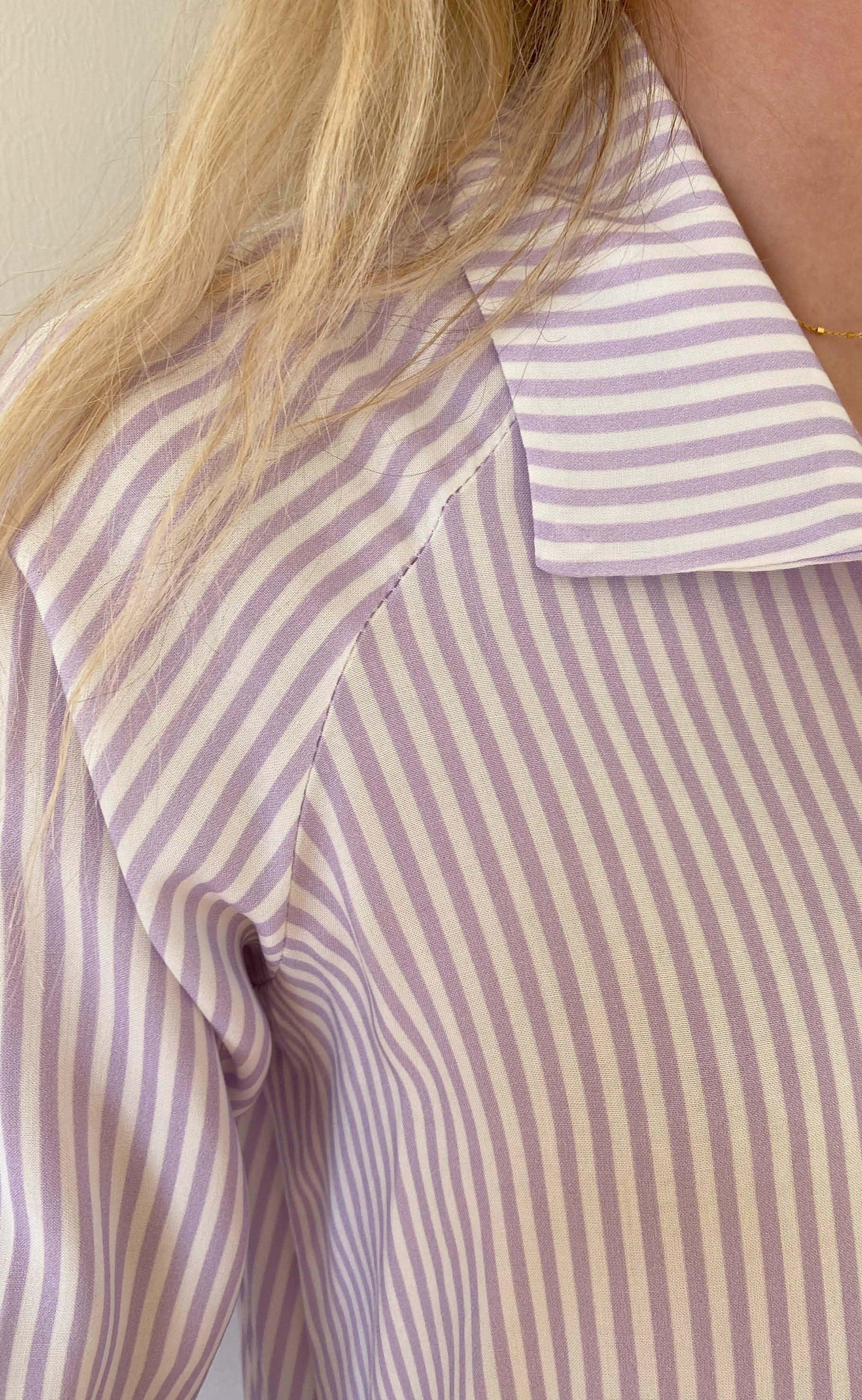 Say INA Copenhagen Kjole - Molly - Purple Stripe
