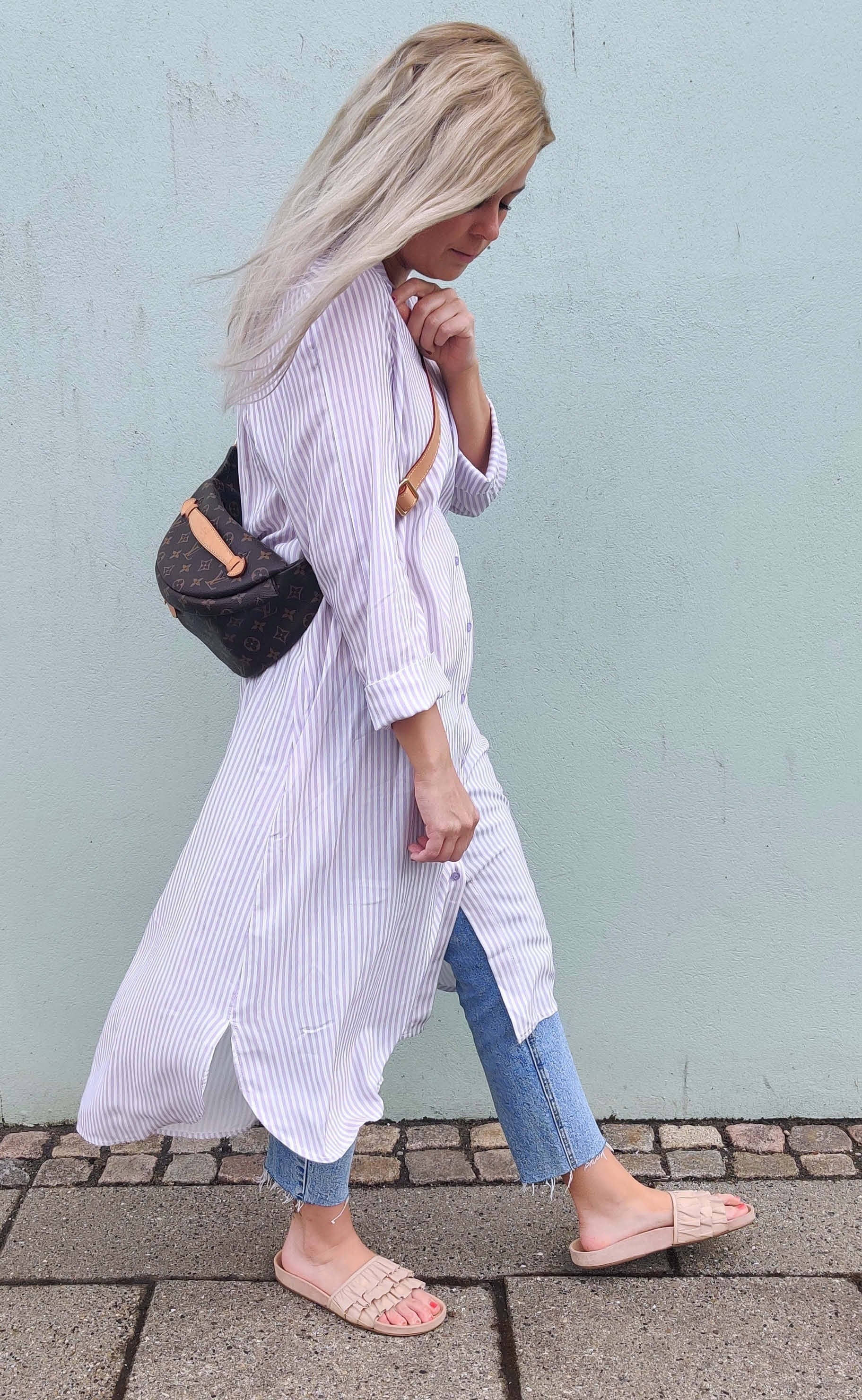 Say INA Copenhagen Kjole - Molly - Purple Stripe