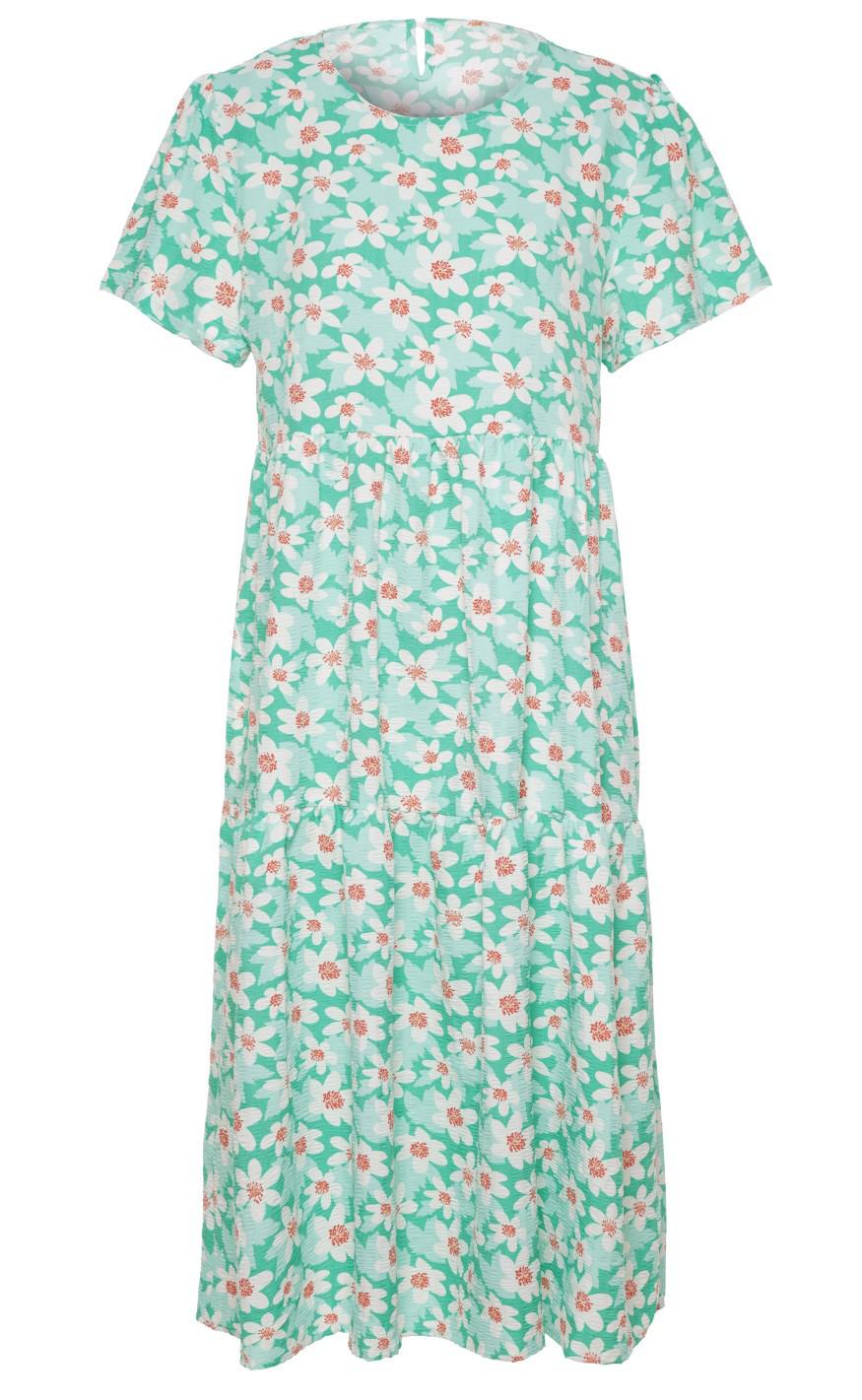 Say INA Copenhagen Kjole - Selma - Green Flower