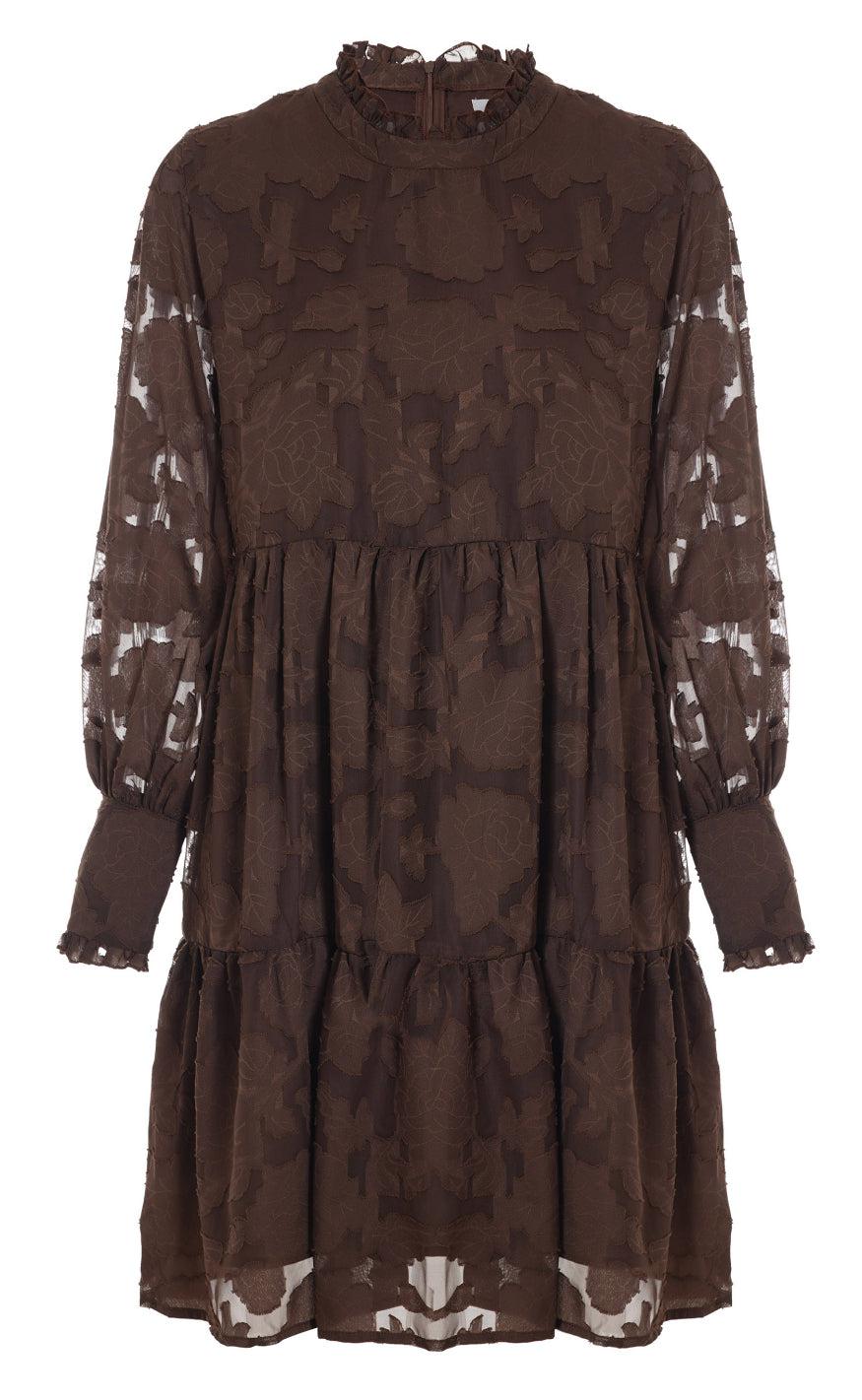 Say INA Copenhagen Kjole - Stina - Brown Leaf