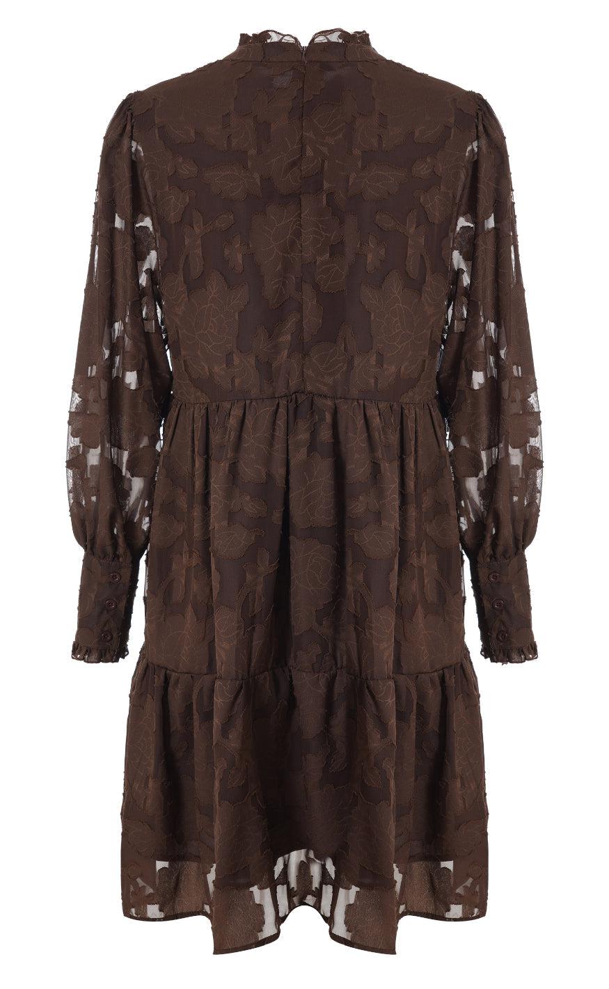 Say INA Copenhagen Kjole - Stina - Brown Leaf