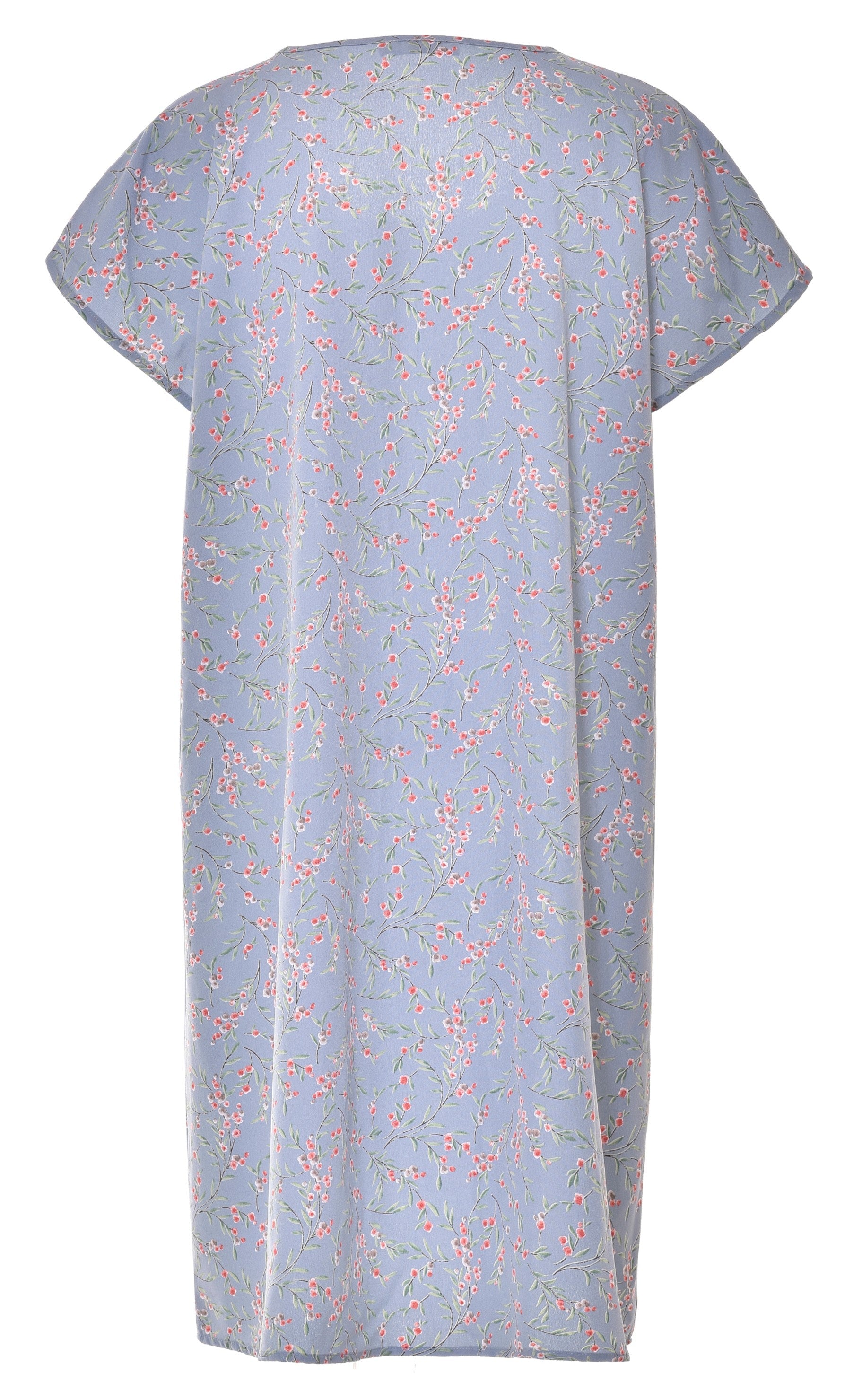Say INA Copenhagen Kjole - Tina - Blue / Rose Flower