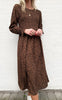 Say INA Copenhagen Kjole - Veronica - Brown Leo
