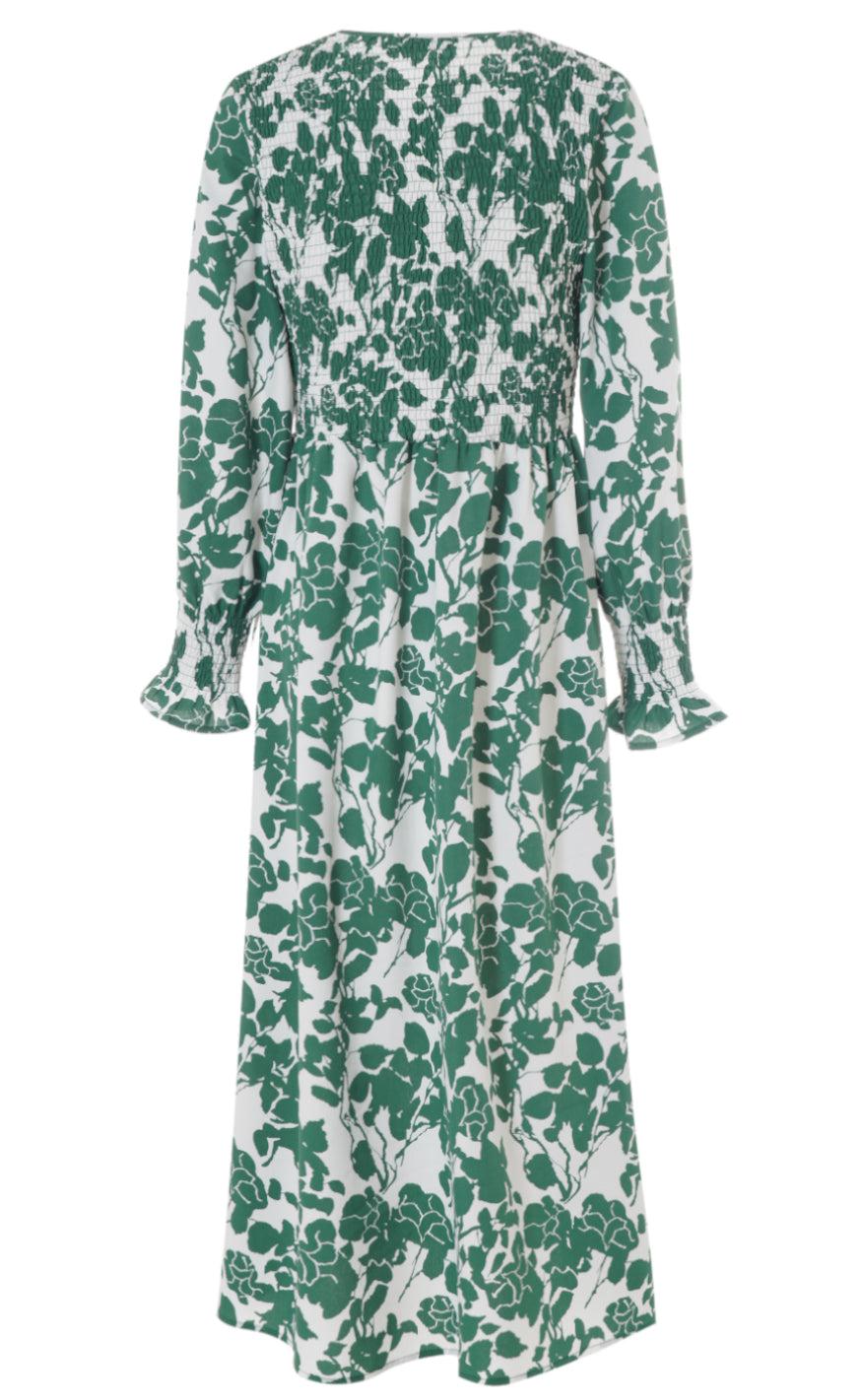 Say INA Copenhagen Kjole - Veronica - Green Flower